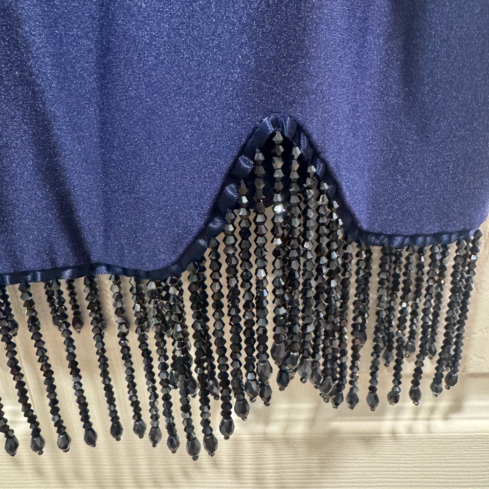 City Studio Navy Dress with Beaded Detail size juniors 3/4 NWT - Picture 3 of 10